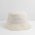 JESUS IS KING Bucket Hat - Naturweiß