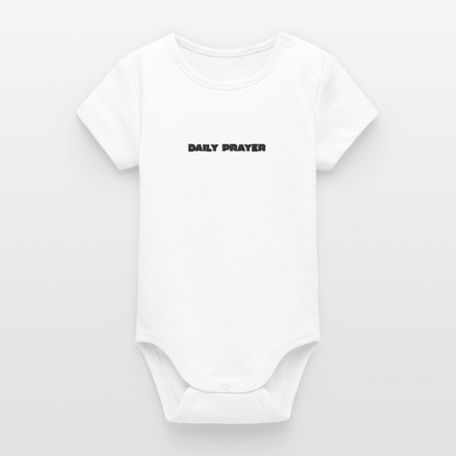 Baby Bio Kurzarm-Body - Weiß