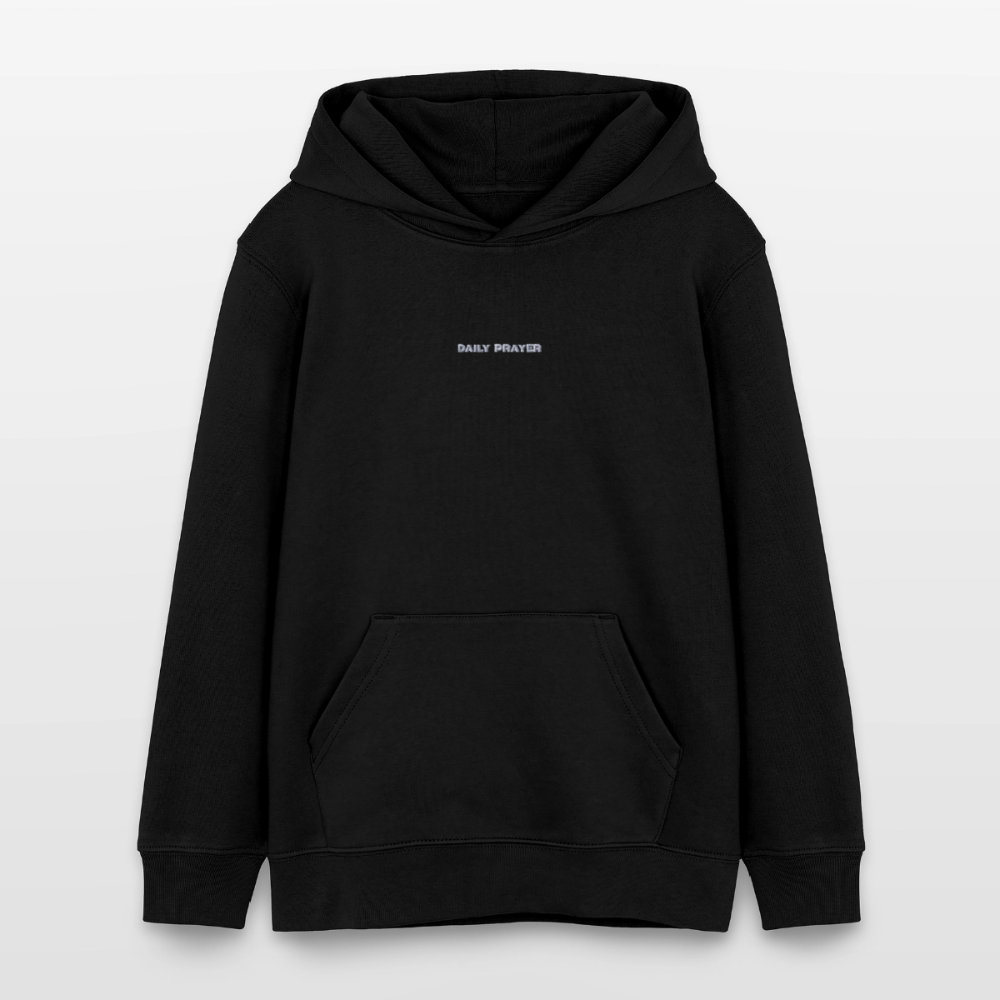 DAILY PRAYER Kinder Hoodie - Schwarz