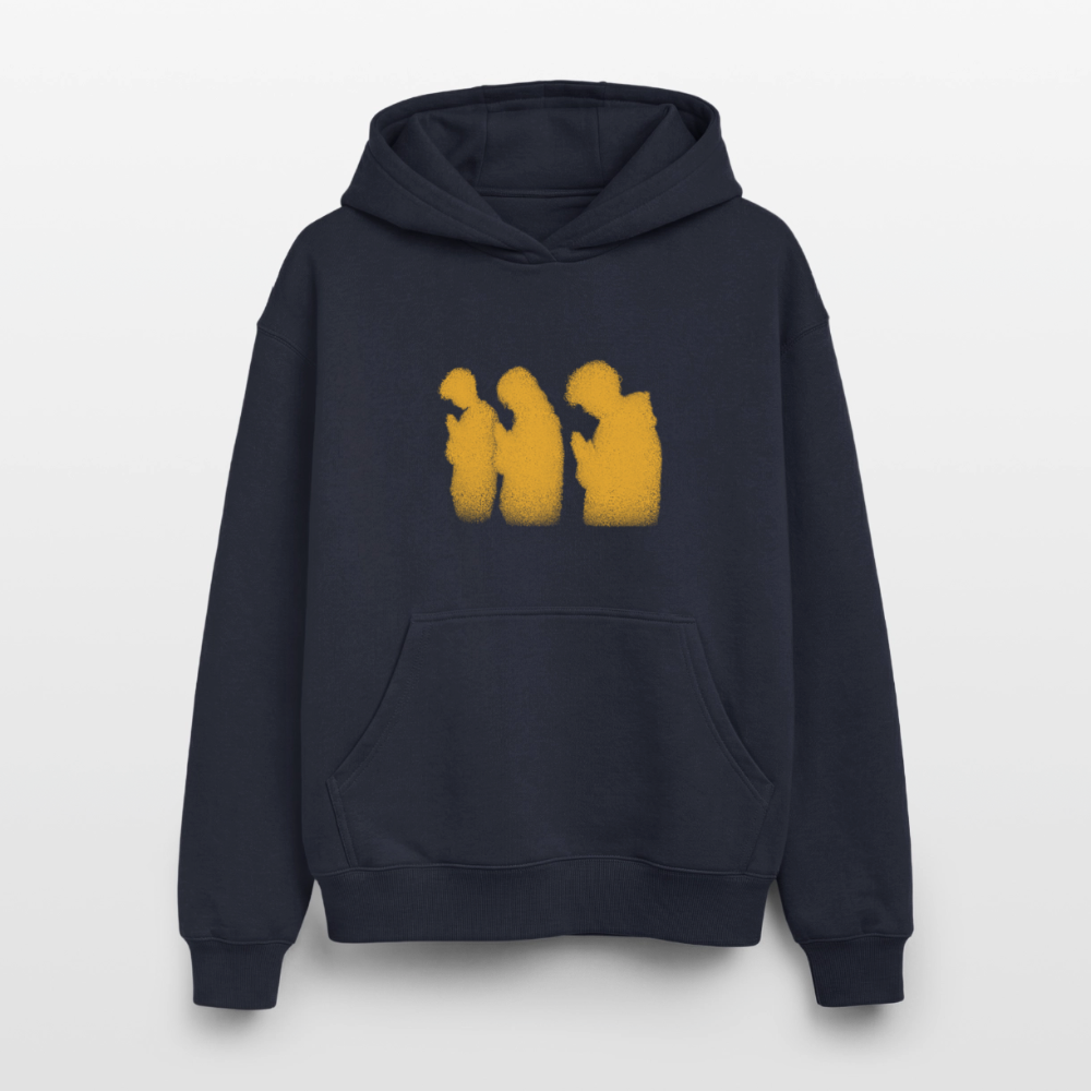 Prayer Hoodie Gold - Navy