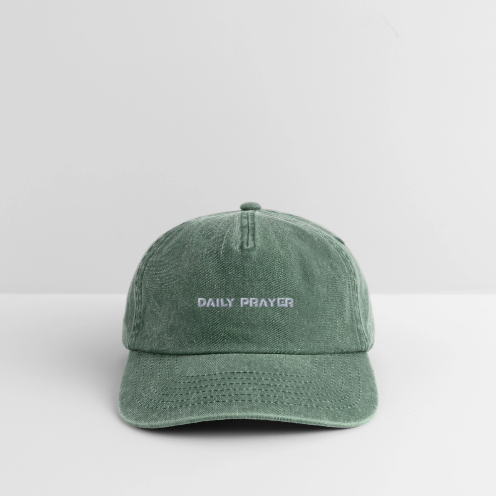 DAILY PRAYER Cap - Vintage Flaschengrün 