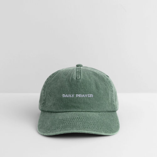 DAILY PRAYER Cap - Vintage Flaschengrün 