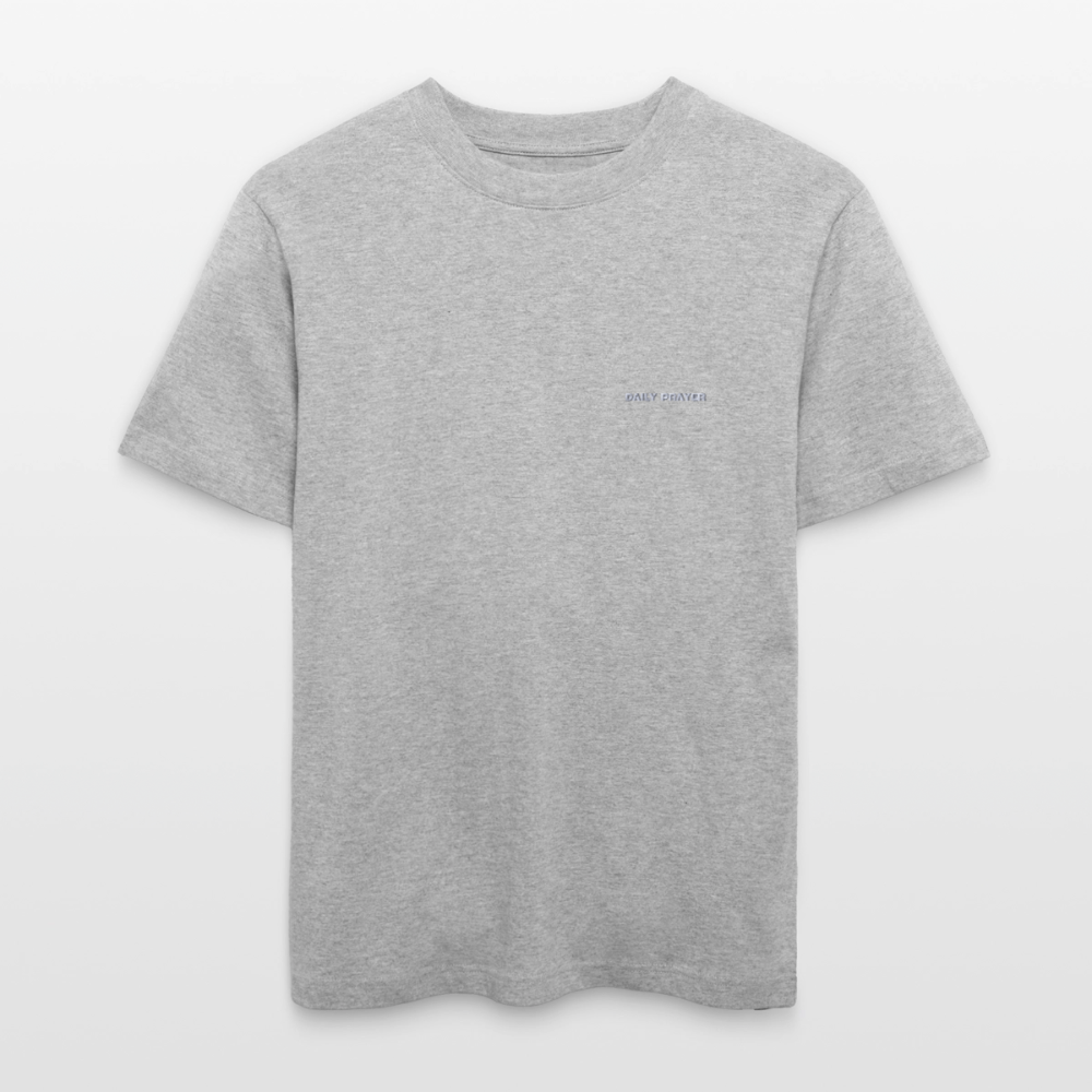 DAILY PRAYER Regular Fit Tee - Grau meliert