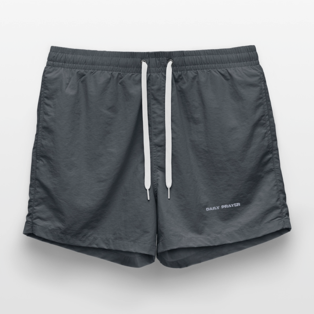DAILY PRAYER Badeshorts - Anthrazit