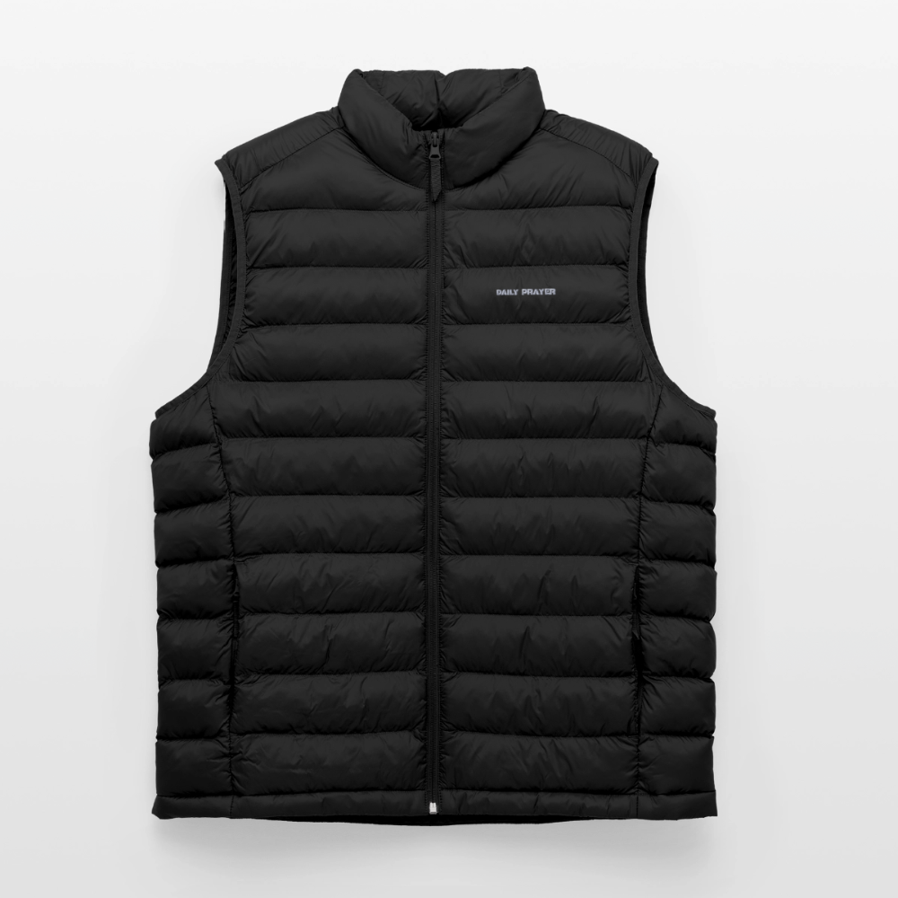 DAILY PRAYER Puffer-Vest - Schwarz