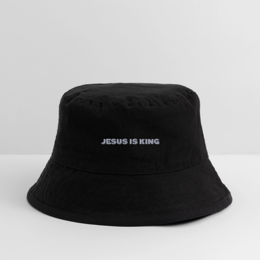 JESUS IS KING Bucket Hat - Schwarz