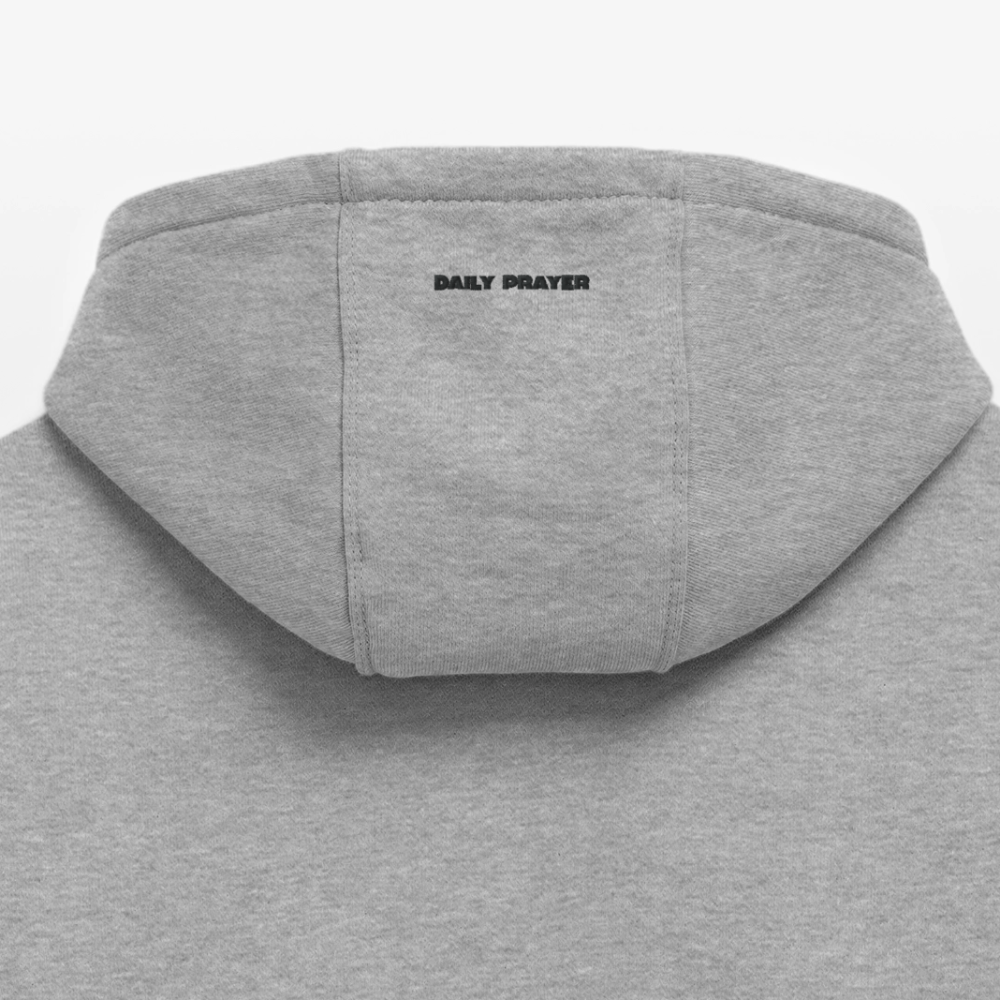 Prayer Hoodie - Grau meliert